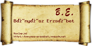 Bányász Erzsébet névjegykártya
